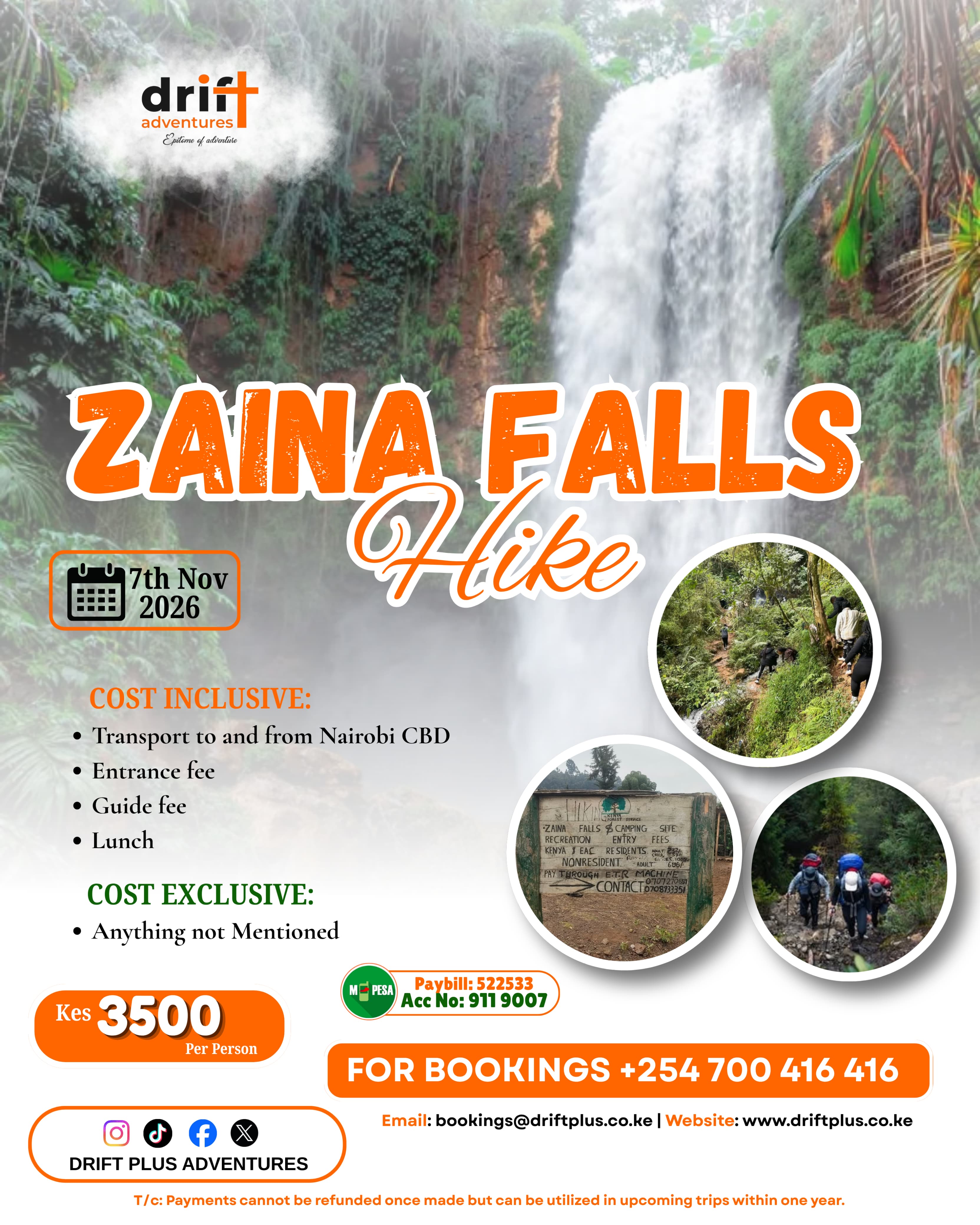 Zaina Falls Hike