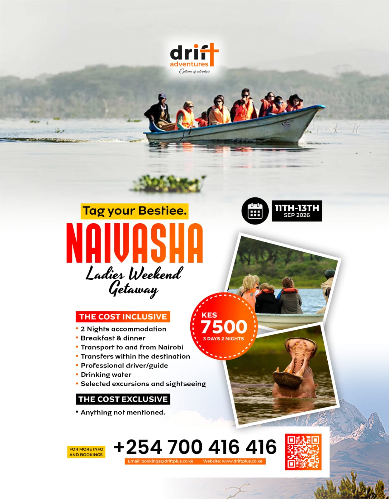 Naivasha Ladies Weekend Getaway